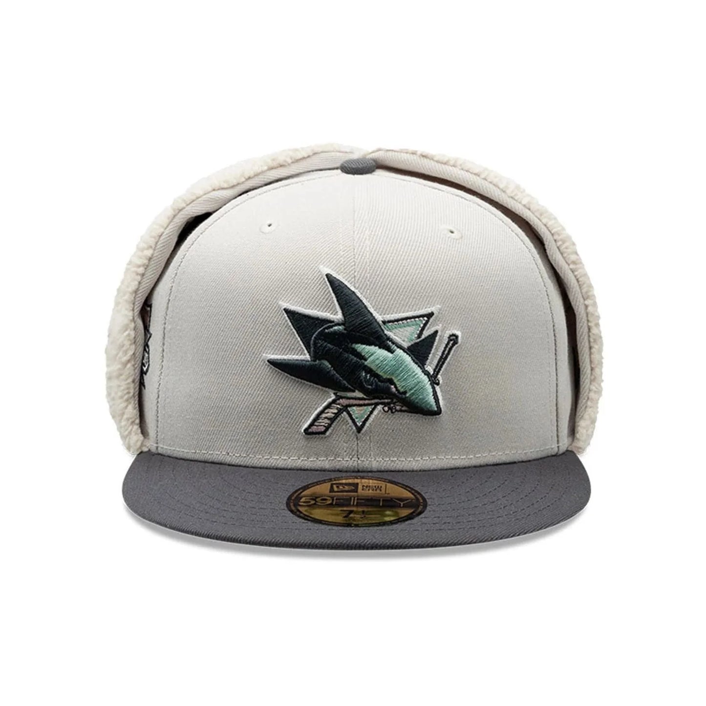 NEW ERA San Jose Sharks NHL Patch Light Beige Dogear 59FIFTY Fitted Cap