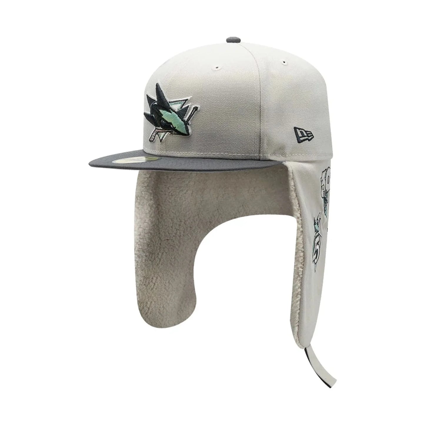 NEW ERA San Jose Sharks NHL Patch Light Beige Dogear 59FIFTY Fitted Cap