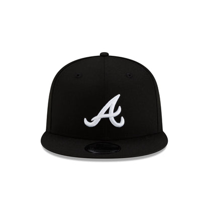 New Era Atlanta Braves  Basic Black & White 9FIFTY Snapback