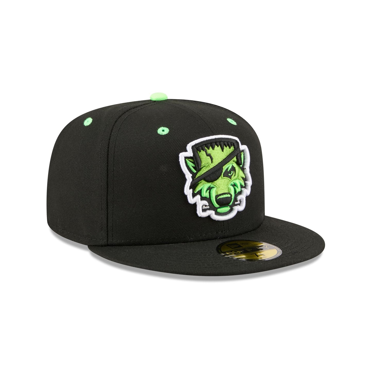 New Era Erie Seawolves Theme Night Black Neon 59FIFTY Fitted