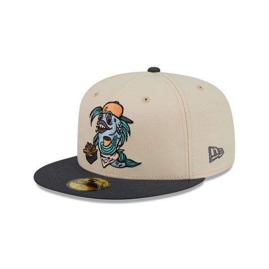 New Era Lake County Captains Theme Night Stone 59FIFTY Fitted
