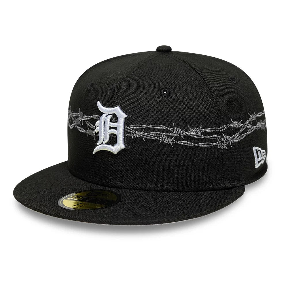 New Era Detroit Tigers MLB Icon Black 59FIFTY Fitted Cap