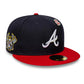 NEW ERA Atlanta Braves MLB Icon Navy & Red 59FIFTY Fitted Cap