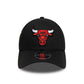 NEW ERA Chicago Bulls NBA Side Script Black 9FORTY M-Crown Adjustable Cap