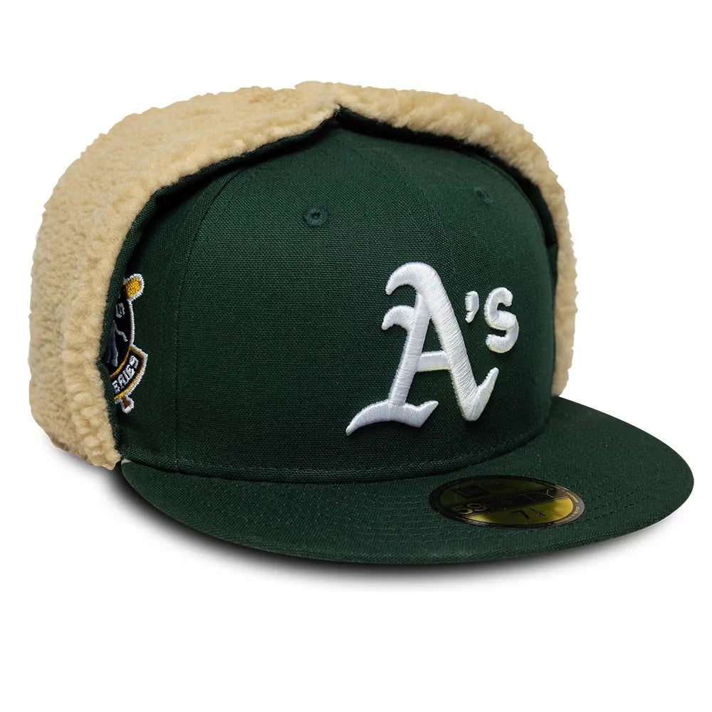 NEW ERA Athletics MLB World Series Dark Green Dogear 59FIFTY Fitted Cap