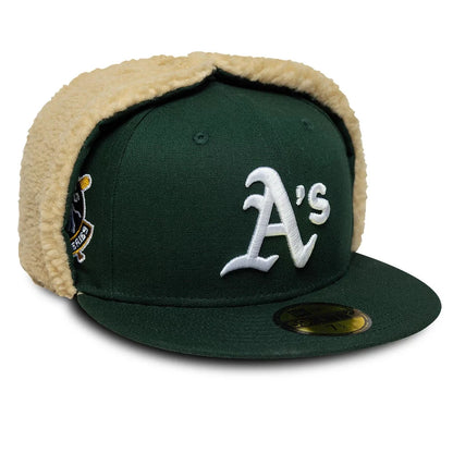 NEW ERA Athletics MLB World Series Dark Green Dogear 59FIFTY Fitted Cap