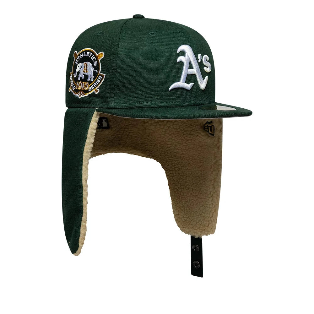 NEW ERA Athletics MLB World Series Dark Green Dogear 59FIFTY Fitted Cap