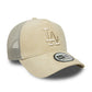 NEW ERA LA Dodgers MLB Cord Cream 9FORTY A-Frame Trucker Adjustable Cap