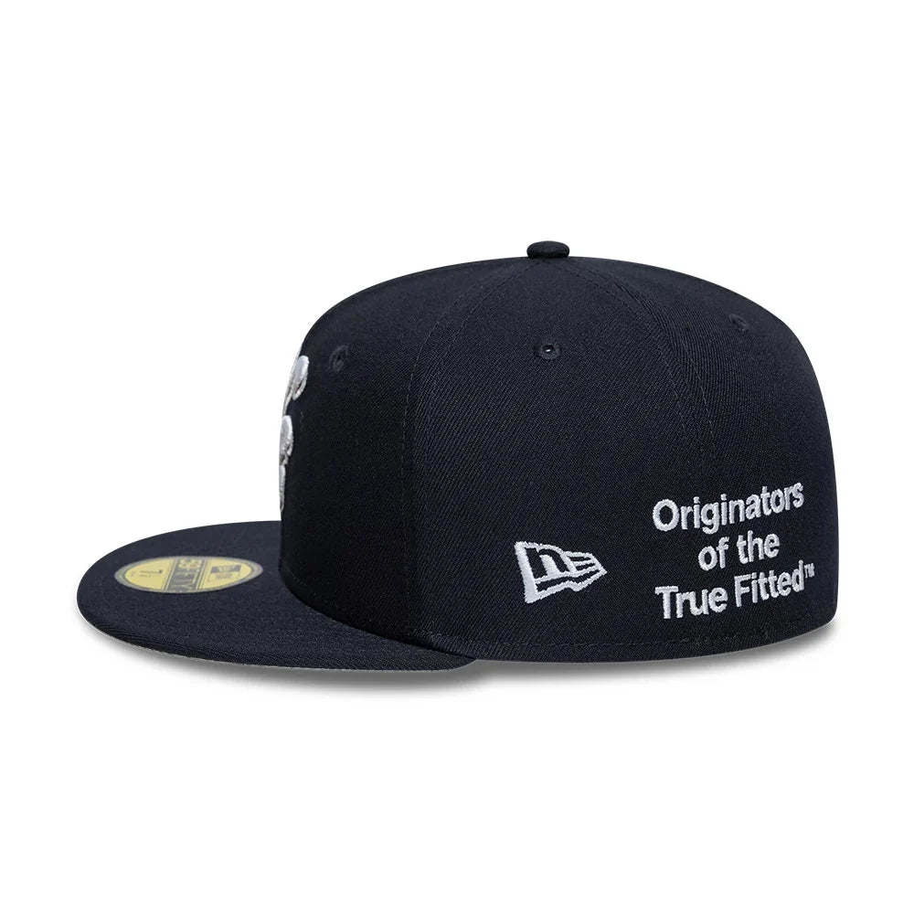 NEW ERA New Era Heritage Script Navy 59FIFTY Fitted Cap
