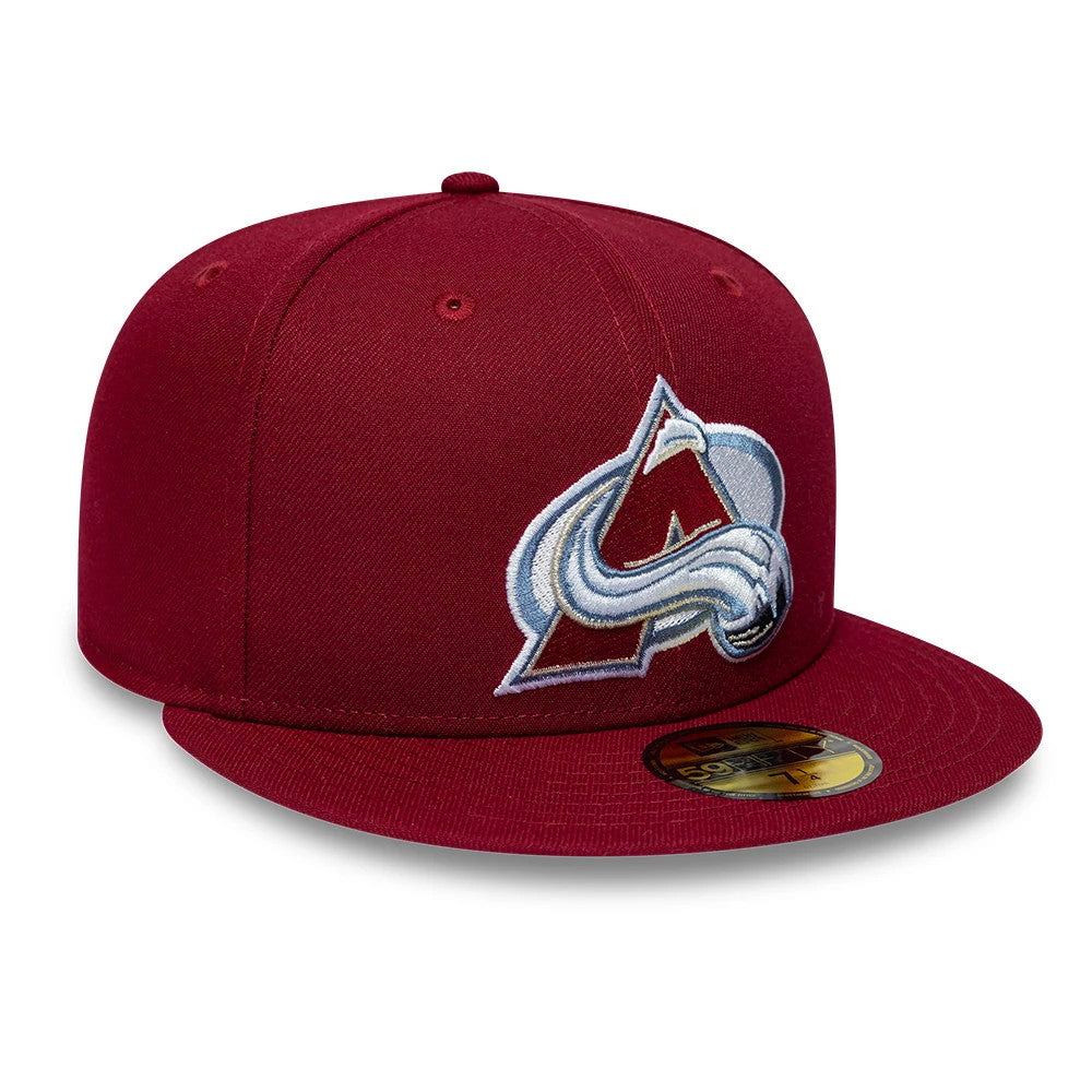 New Era Colorado Avalanche NHL Basic Dark Red 59FIFTY Fitted Cap