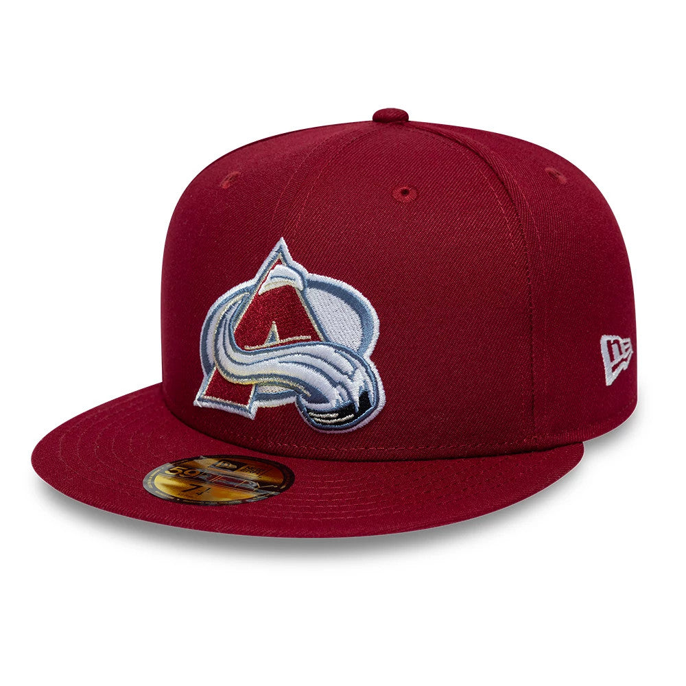 New Era Colorado Avalanche NHL Basic Dark Red 59FIFTY Fitted Cap