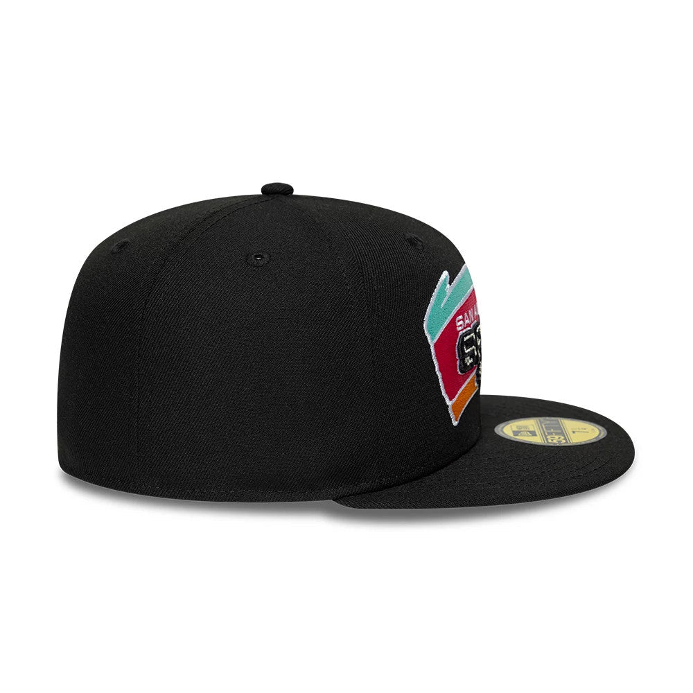 New Era San Antonio Spurs NBA Hardwood Classic Black 59FIFTY Fitted Cap