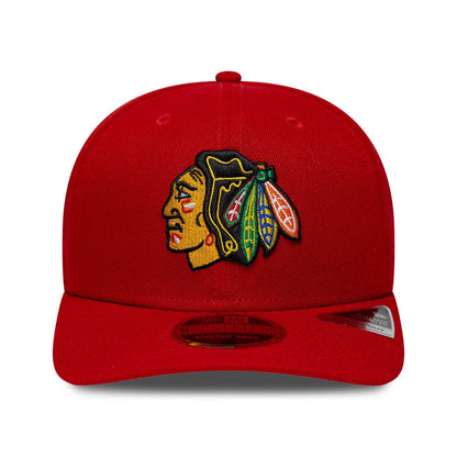 New Era Chicago Blackhawks NHL Team Red 9SEVENTY Stretch Snap Adjustable Cap