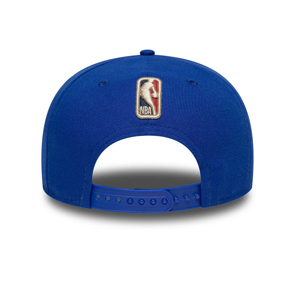 New Era Golden State Warriors NBA Hardwood Classic Blue 9FIFTY A-Frame Snapback Adjustable Cap