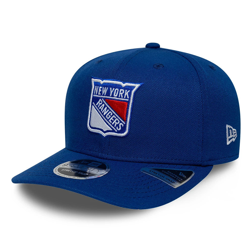 New Era New York Rangers NHL Team Blue 9SEVENTY Stretch Snap Adjustable Cap
