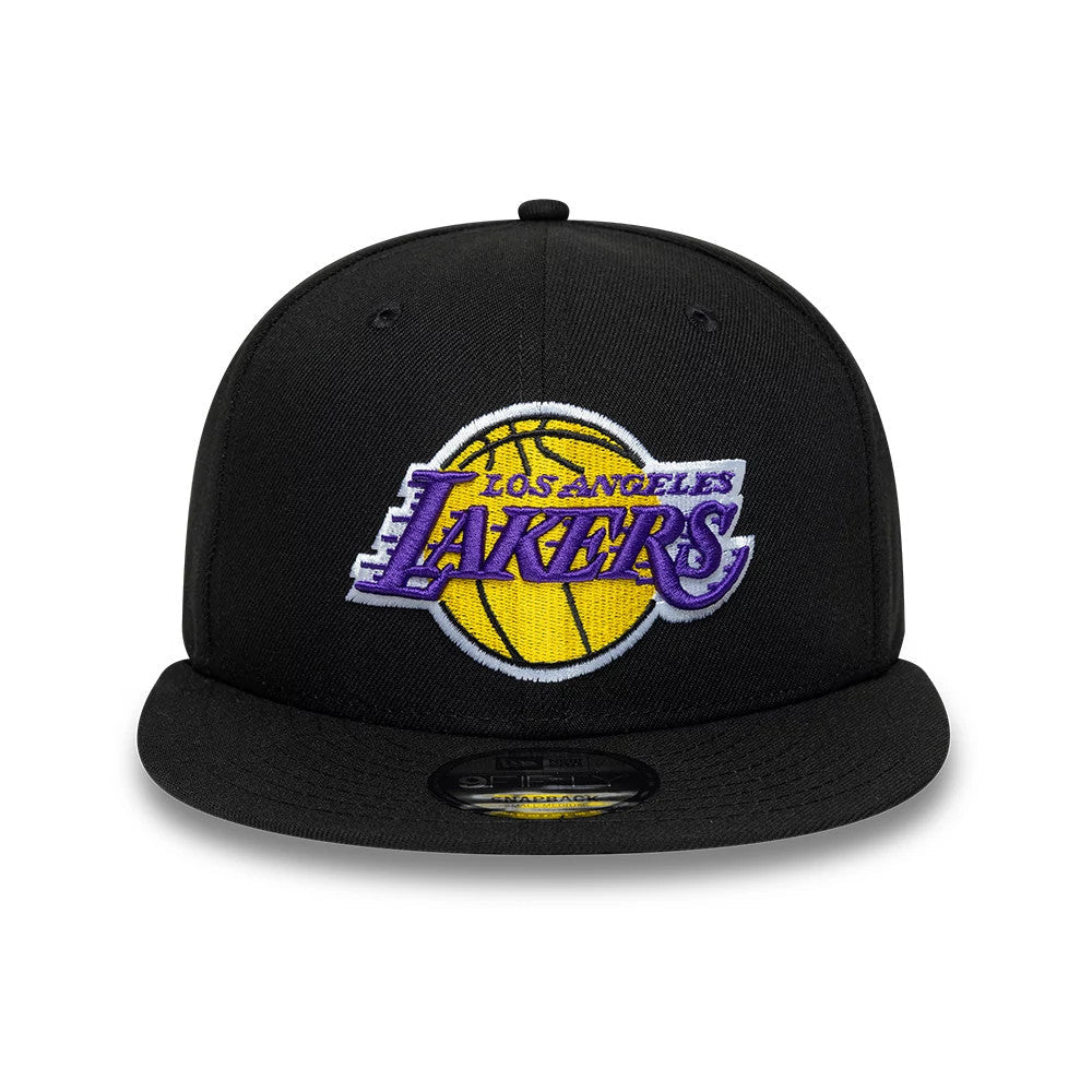 New Era LA Lakers NBA Core Black 9FIFTY Snapback Adjustable Cap