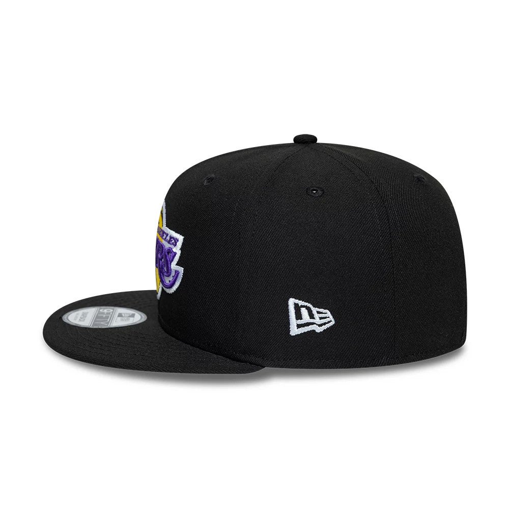 New Era LA Lakers NBA Core Black 9FIFTY Snapback Adjustable Cap