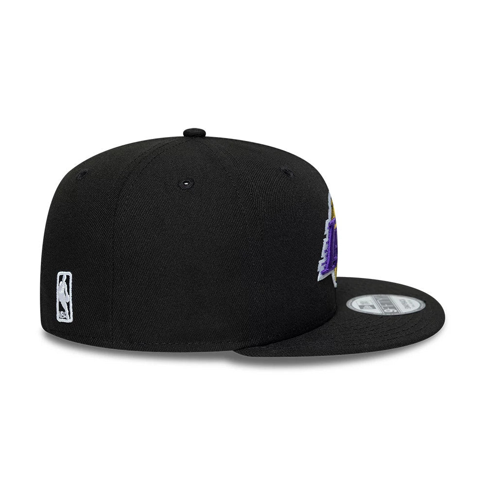 New Era LA Lakers NBA Core Black 9FIFTY Snapback Adjustable Cap