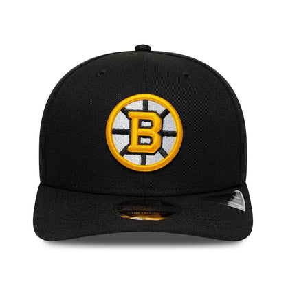 New Era Boston Bruins NHL Team Black 9SEVENTY Stretch Snap Adjustable Cap