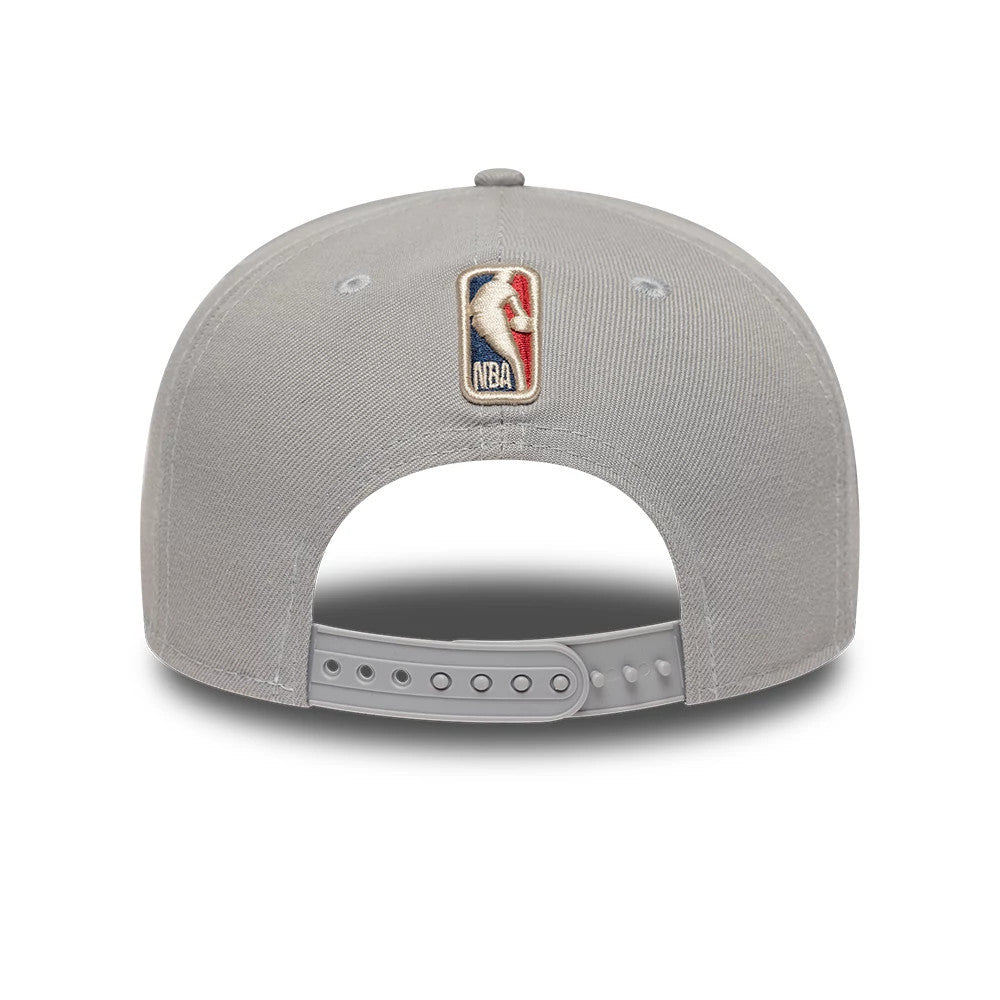 New Era San Antonio Spurs NBA Hardwood Classic Grey 9FIFTY A-Frame Snapback Adjustable Cap