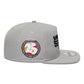 New Era San Antonio Spurs NBA Hardwood Classic Grey 9FIFTY A-Frame Snapback Adjustable Cap