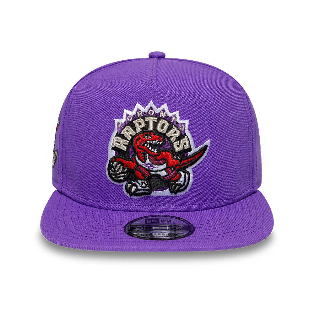 New Era Toronto Raptors NBA Hardwood Classic Bright Purple 9FIFTY A-Frame Snapback Adjustable Cap