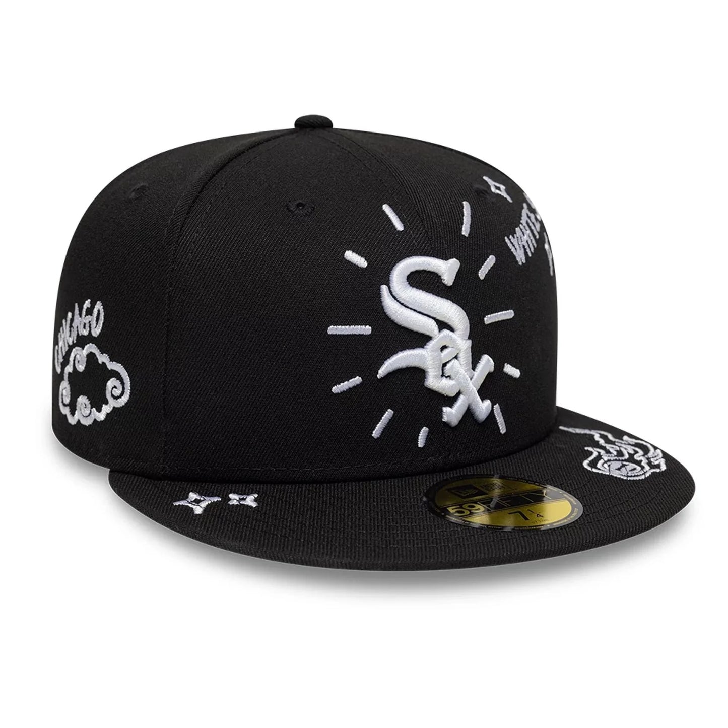 NEW ERA Chicago White Sox MLB Scribble Black 59FIFTY Fitted Cap