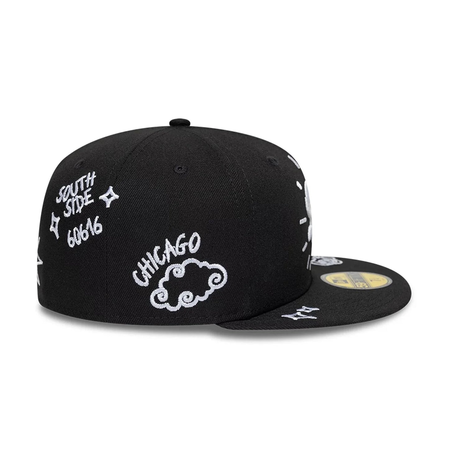 NEW ERA Chicago White Sox MLB Scribble Black 59FIFTY Fitted Cap