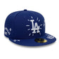 NEW ERA LA Dodgers MLB Scribble Dark Blue 59FIFTY Fitted Cap