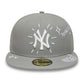 NEW ERA New York Yankees MLB Scribble Grey 59FIFTY Fitted Cap