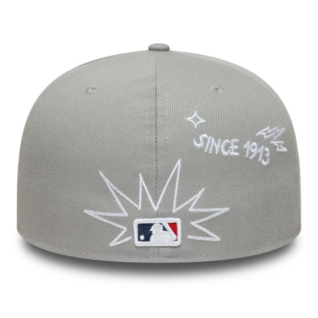 NEW ERA New York Yankees MLB Scribble Grey 59FIFTY Fitted Cap