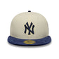NEW ERA New York Yankees MLB Paisley Visor Cream 59FIFTY Fitted Cap