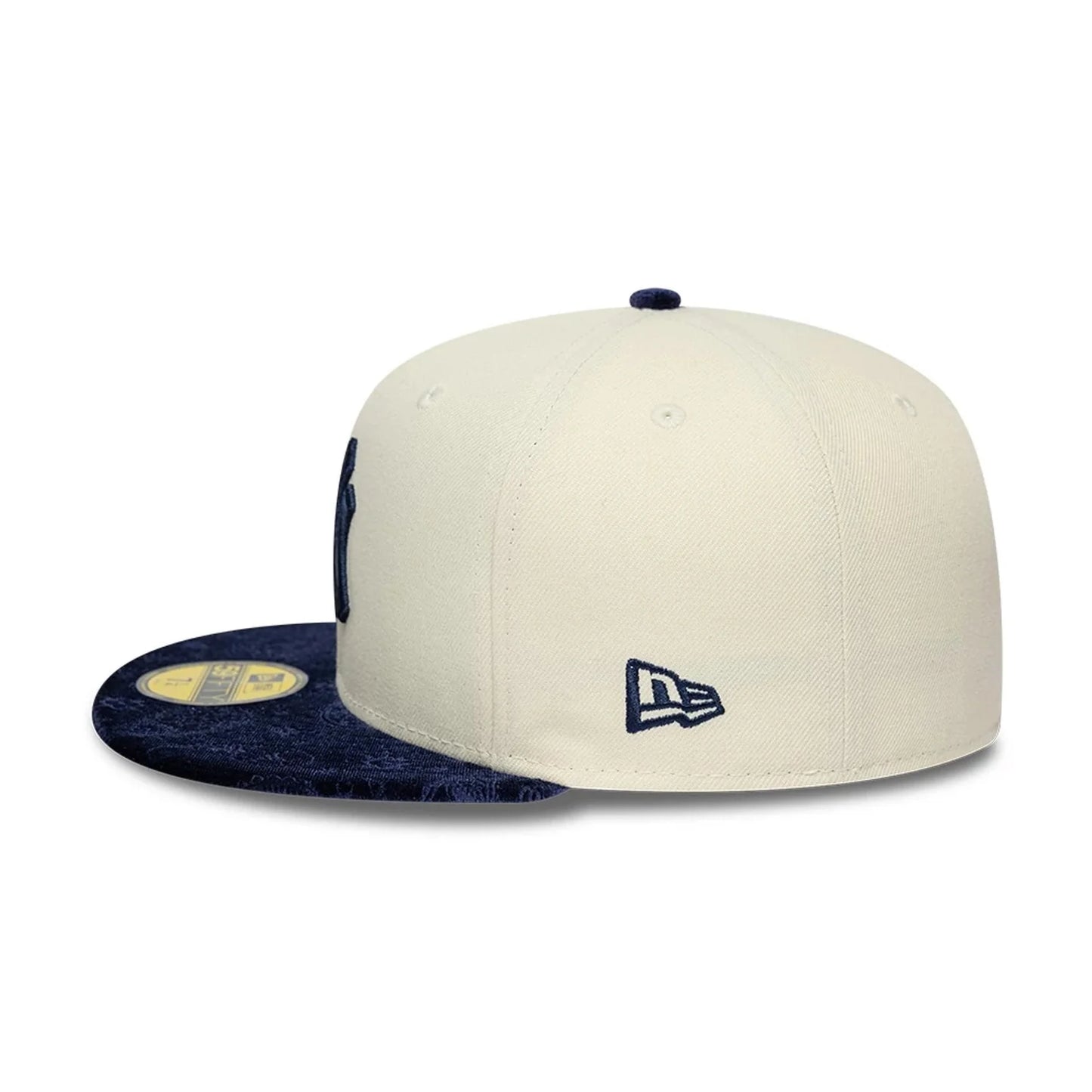 NEW ERA New York Yankees MLB Paisley Visor Cream 59FIFTY Fitted Cap