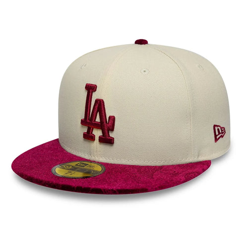 NEW ERA LA Dodgers MLB Paisley Visor Cream 59FIFTY Fitted Cap