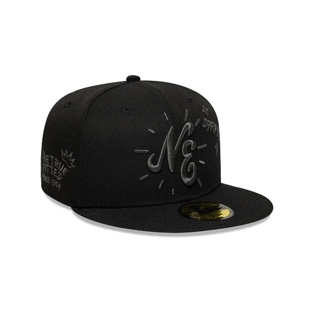 NEW ERA New Era Scribble Black 59FIFTY Fitted Cap