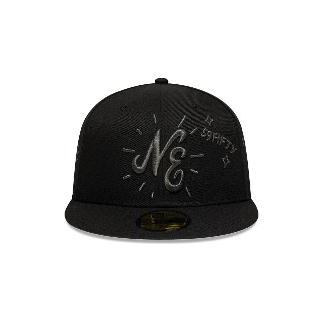NEW ERA New Era Scribble Black 59FIFTY Fitted Cap