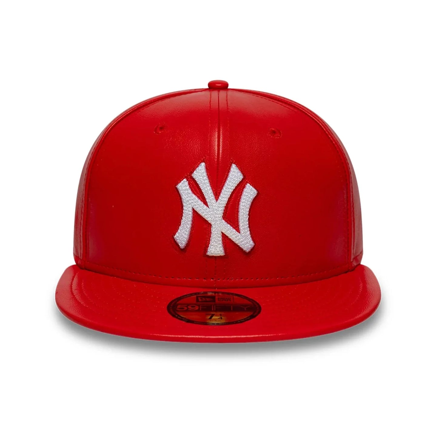 NEW ERA New York Yankees MLB Leather Red 59FIFTY Fitted Cap