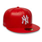 NEW ERA New York Yankees MLB Leather Red 59FIFTY Fitted Cap