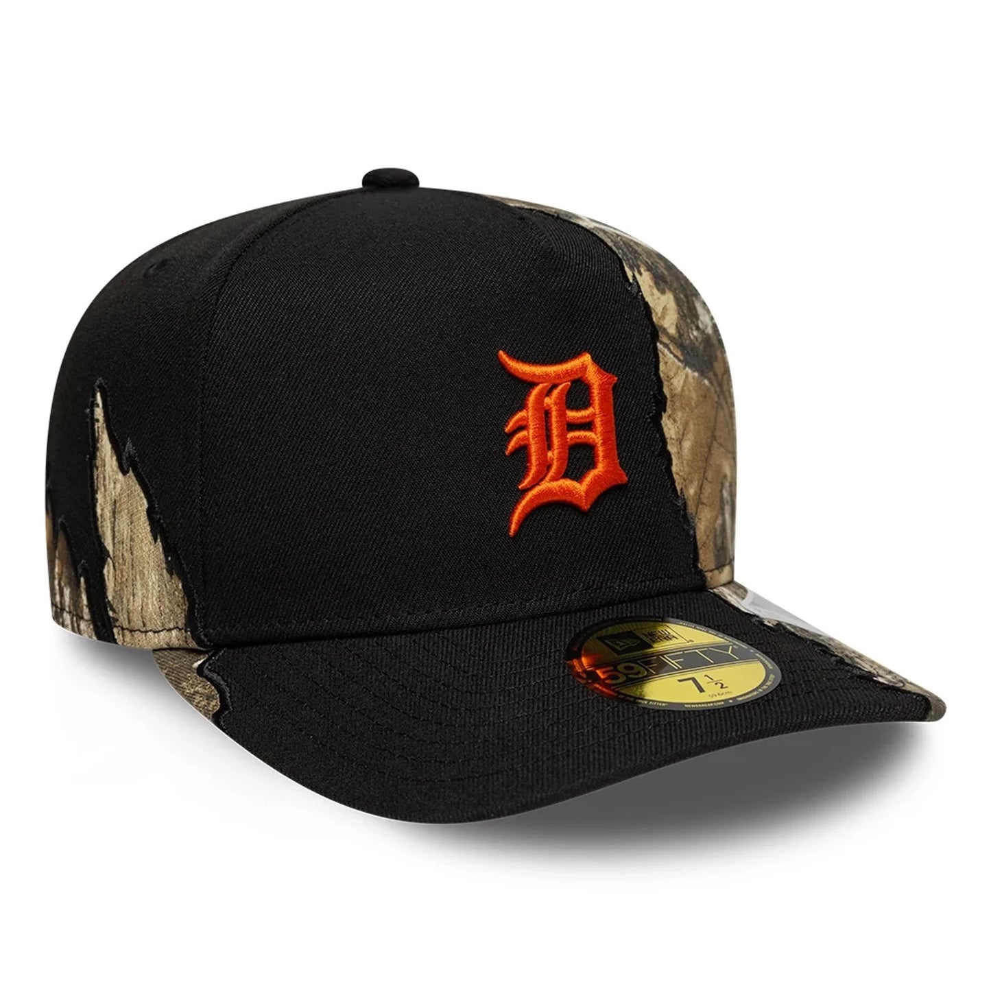 New Era Detroit Tigers MLB Split Realtree Black 59FIFTY A-Frame Fitted Cap