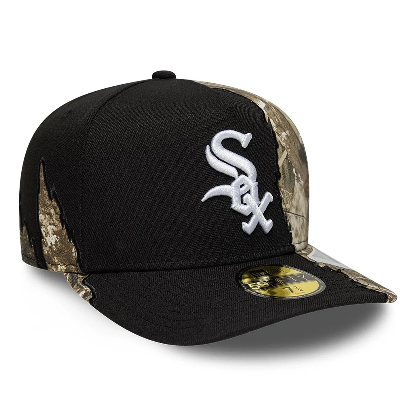 New Era Chicago White Sox MLB Split Realtree Black 59FIFTY A-Frame Fitted Cap