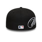 NEW ERA Chicago White Sox MLB Side Script Black Low Profile 59FIFTY Fitted Cap