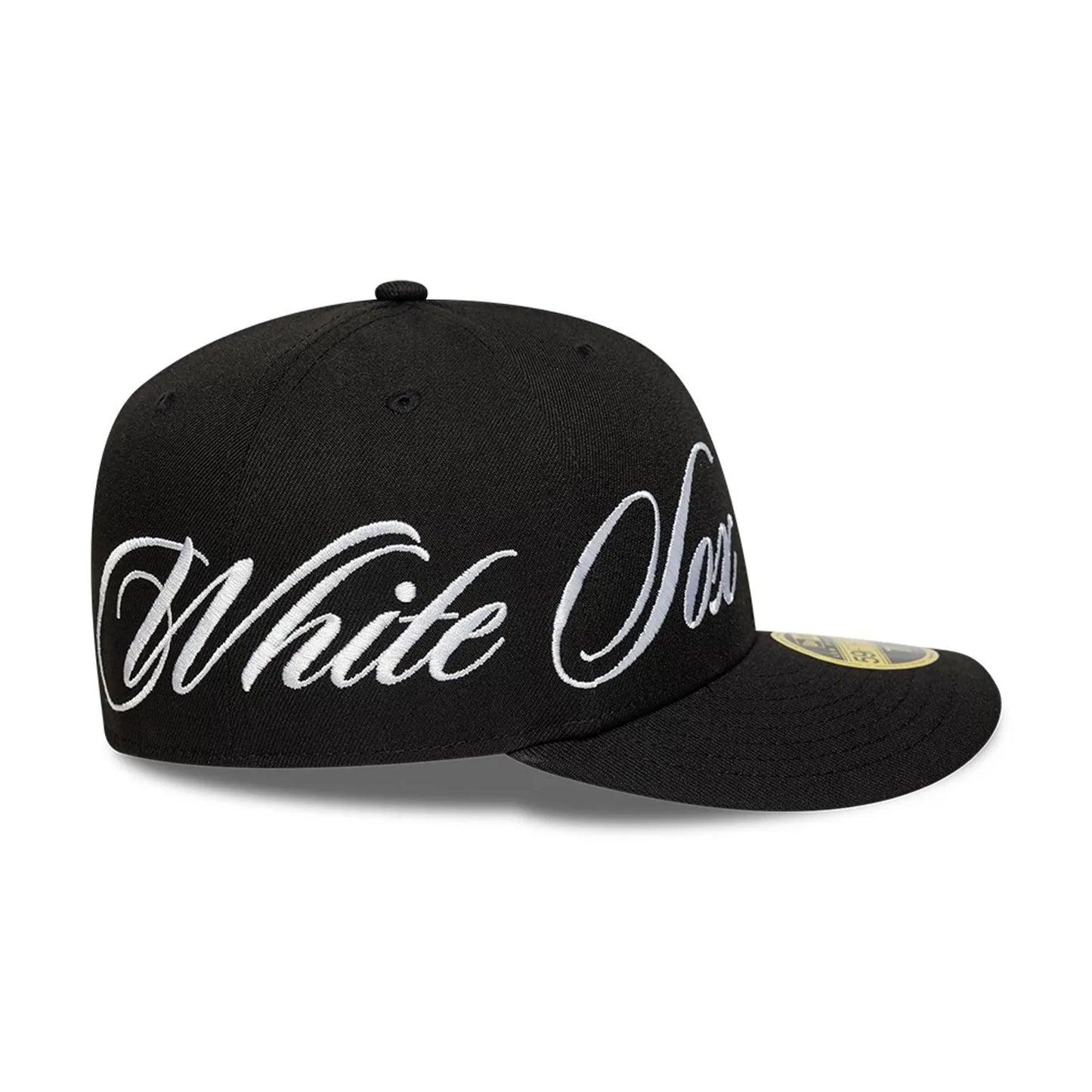 NEW ERA Chicago White Sox MLB Side Script Black Low Profile 59FIFTY Fitted Cap