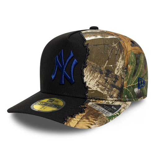 New Era New York Yankees MLB Split Realtree Black 59FIFTY A-Frame Fitted Cap