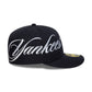 NEW ERA New York Yankees MLB Side Script Navy Low Profile 59FIFTY Fitted Cap
