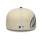 NEW ERA LA Dodgers MLB Side Script Cream Low Profile 59FIFTY Fitted Cap
