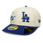 NEW ERA LA Dodgers MLB Side Script Cream Low Profile 59FIFTY Fitted Cap