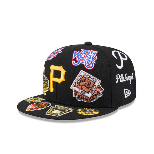 New Era Pittsburgh Pirates MLB All Over Team 59FIFTY Fitted Cap