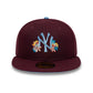 New Era New York Yankees Floral Maroon 59FIFTY