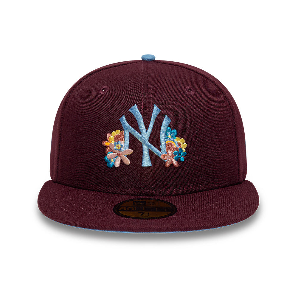 New Era New York Yankees Floral Maroon 59FIFTY