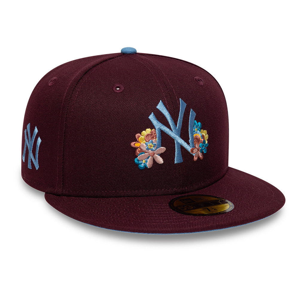 New Era New York Yankees Floral Maroon 59FIFTY